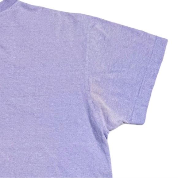 Vintage 90s Oversized Crop Top ENDANGERED ANIMALS A+ Fade sz OSFA - Picture 7 of 7